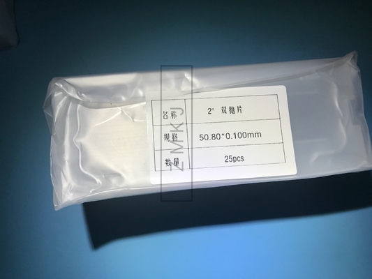 M Axis 2 Inch Sapphire Crystal Glass DSP / SSP 0.5mm Substrates 99.999％ Al2O3