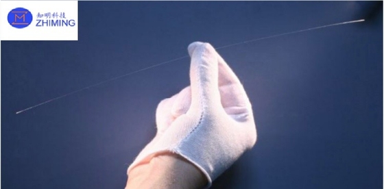 YAG Fiber Crystal Light Brazing Transmittance 80% 25μm 100μm For Optical Brazing Sensors