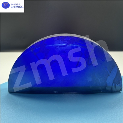 Artificial Colored Gemstones Moissanite SIC Raw Materials Rough Royal Blue Less Bubbles High Gloss