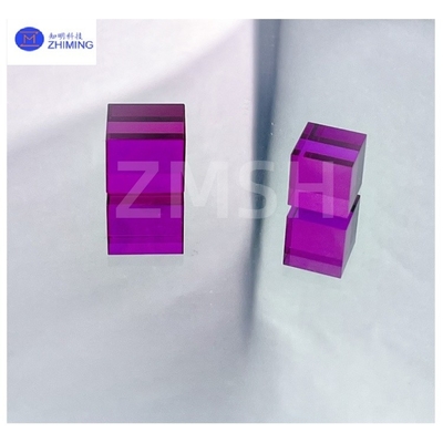Synthetic Colored Sapphire Lab Grown Single Crystal Rough Material lmperial Purple Free-cut