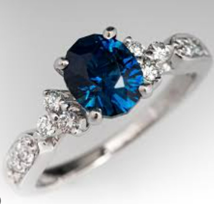Synthetic Sapphire Al2O3 Blue Raw Gemstone Jewelry Industry High Hardness Exquisite Craftsmanship