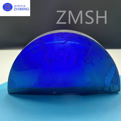 Synthetic Gemstone Royal Blue Moissanite Silicon Carbide SiC Raw Materials High Hardness Customization