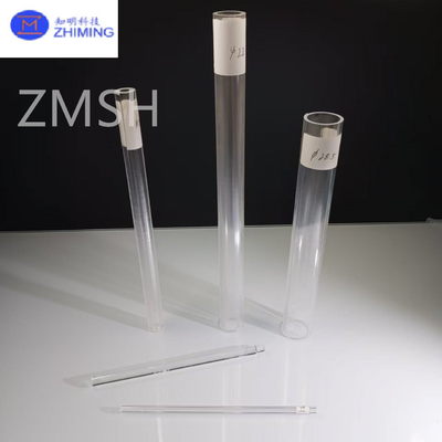 Sapphire AL2O3 Tubes NMR Nuclear Magnetic Resonance High Hardness Transparent Polished Customization