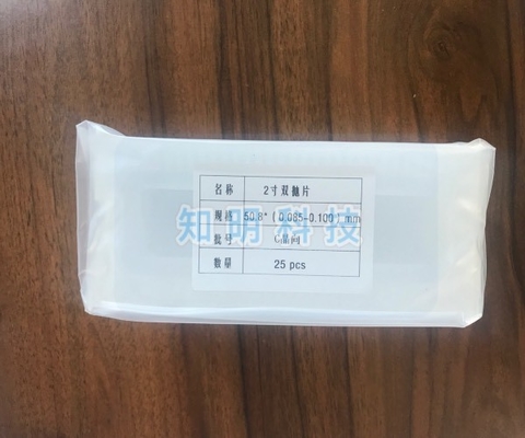 Dia 50.8mm 2 Inch Sapphire Substrate Thickness 100um By C Orientation