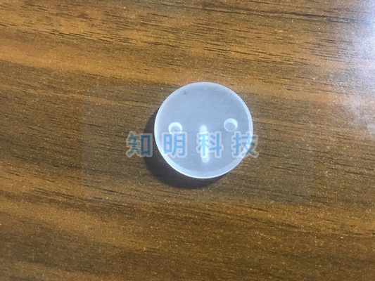 Customized Groove Sapphire Parts Single Crystal Glass Lens With Hole