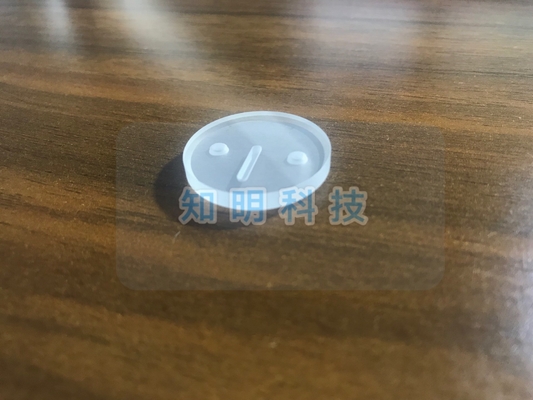 Customized Groove Sapphire Parts Single Crystal Glass Lens With Hole