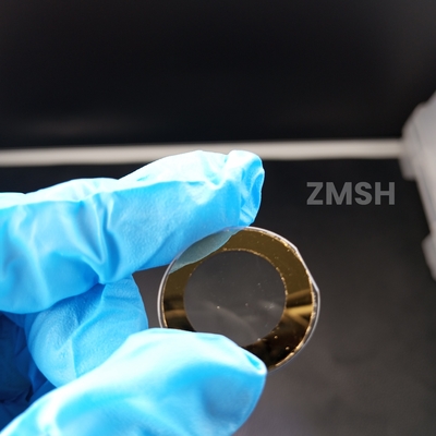 Sapphire Optical Window Components High Precision Transparent Glass Protection Window gold plating