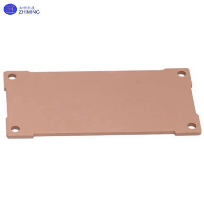 Copper Heat Sink Substrate Flat Bottom Pin Type High Power Electronic Device Cu≥99.9%