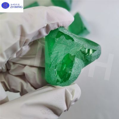Synthetic Colored Gemstone YAG Crystals Emerald Green Freeform Cutting For Luxury Jewelry