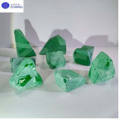 Synthetic Colored Gemstone YAG Crystals Emerald Green Freeform Cutting For Luxury Jewelry
