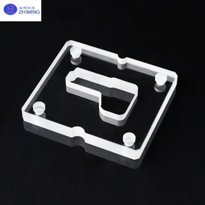 Custom-Shaped Quartz Through-Hole Plates Precision Perforated Optical Fused Silica Panels