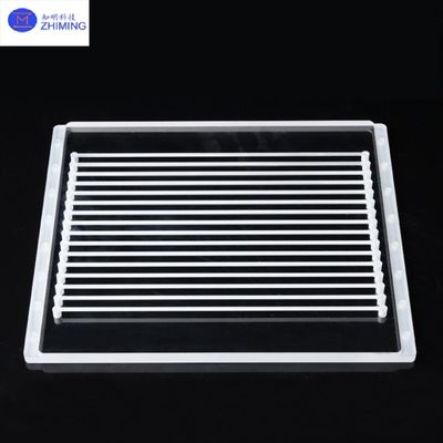 Custom-Shaped Quartz Through-Hole Plates Precision Perforated Optical Fused Silica Panels