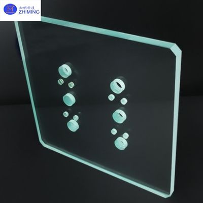 ​​High Purity Quartz Glass Plate With Laser-Drilled Custom-Shaped Through-Holes​​