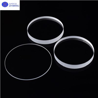 Custom Shapes Quartz Optical Glass Windows Thickness 8.3mm High Refractive Index