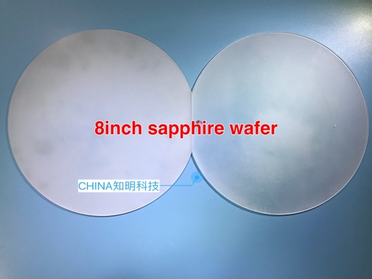 8 Inch Sapphire Wafer With Notch For Semiconductor Carrier Plate Dsp / Ssp Surface
