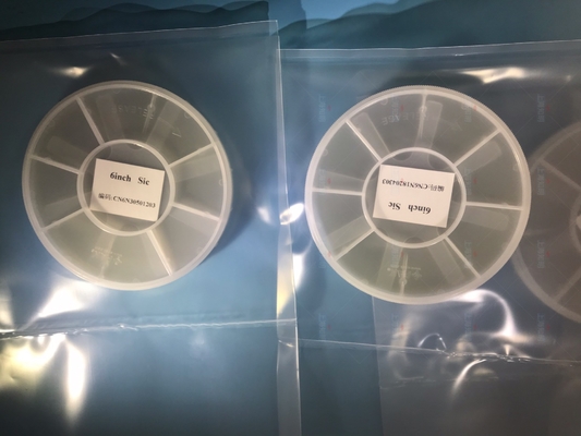 DUMMY Prime grade 6inch Silicon carbide sic Wafer 0.5mm 0.35mm DSP 4H-N/semi  Thickness substrates