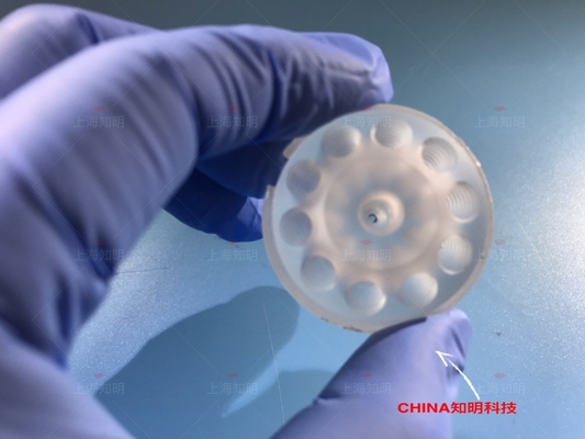 Screw Thread Sapphire Crystal Glass Liquid Valve Corrosion Resistance