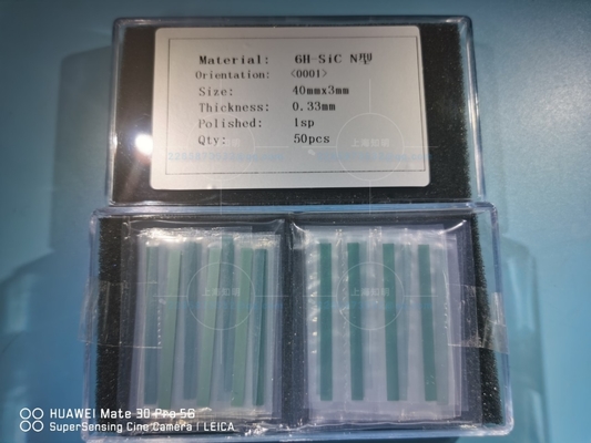 5x40mm Customized shape sic Crystal wafers 4H-N Sic Substrates chips