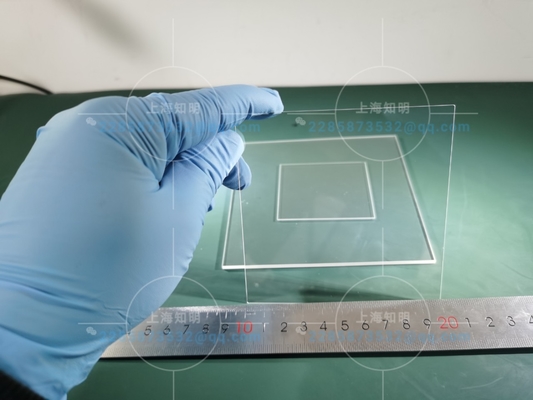 4inch square  Sapphire Optical Windows Transparent Mirror Polished