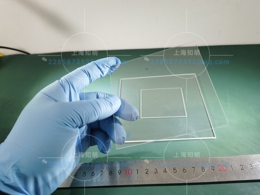 4inch square  Sapphire Optical Windows Transparent Mirror Polished