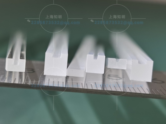 Optical Fiber 300mm Length Sapphire Bar With Groove 0.5mm Depth