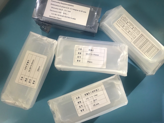 100um 170um 200um DSP Sapphire Wafers Ultrathin Thickness 2inch