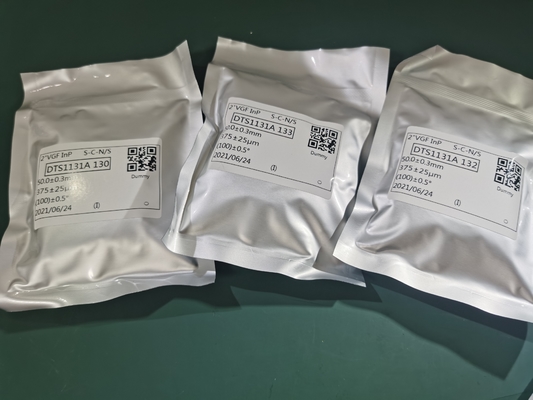 Semi Insulating  2 Inch 50mm N Type Dummy InP Indium Phosphide Wafer