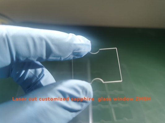 Customized Shape Laser Cut Sapphire Windows , Sapphire Coated Crystal