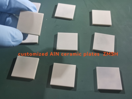 25x25x2mmt AlN Ceramic Substrate Plates With Lapped Surface Treatment