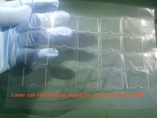 Customized Shape Laser Cut Sapphire Windows , Sapphire Coated Crystal