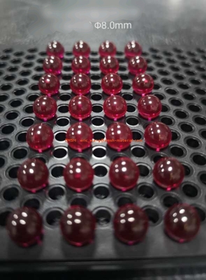 Ruby White Sapphire Ball Lens K9 Silicon CZ Lens For Liquid Valve