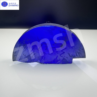 Pietre preziose di colore artificiale Moissanite SIC Materie prime grezzo blu reale meno bolle alto lucente